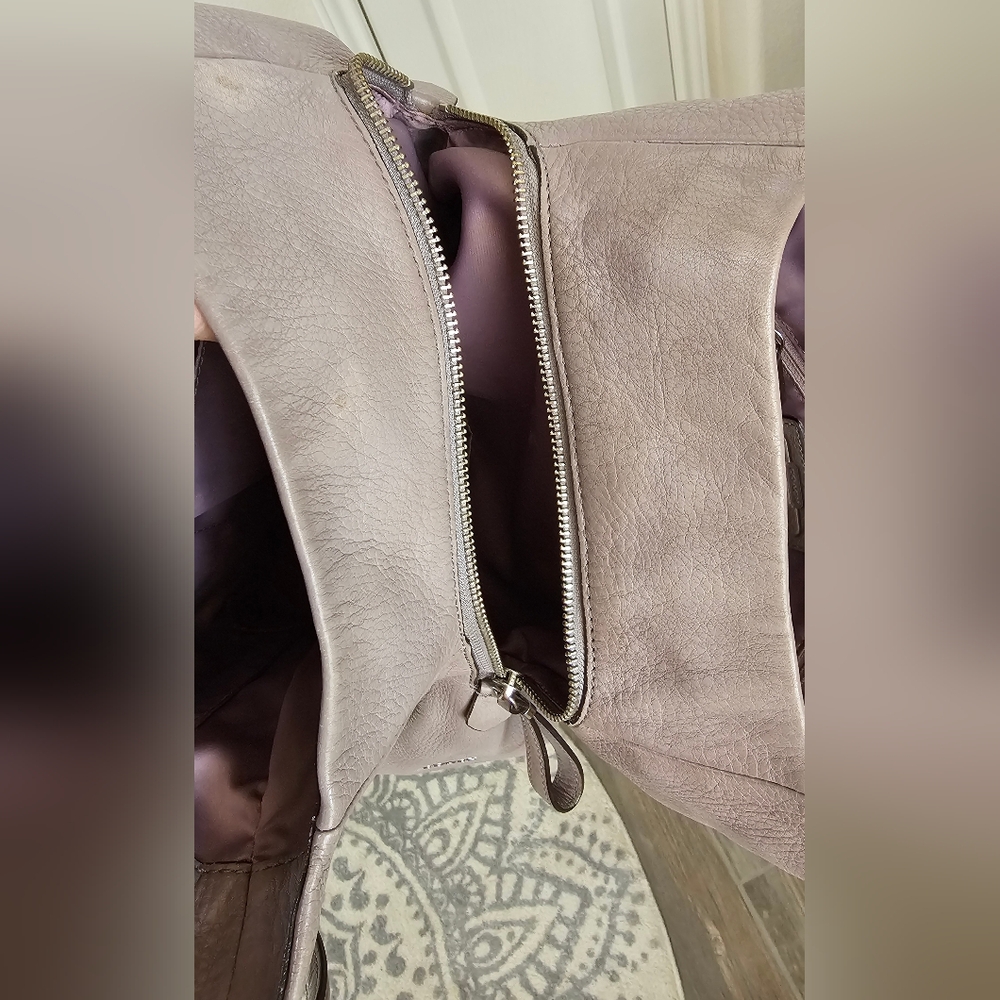 Coach Pebbled Leather Madison Phoebe In Taupe Preloved - Picture 9 of 16